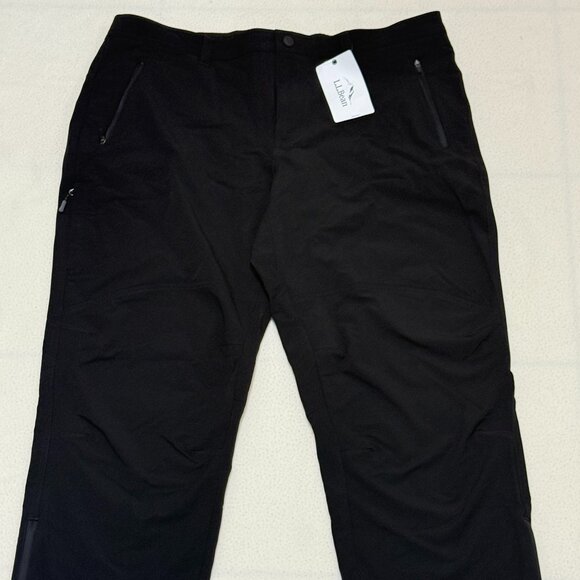 NWT L.L.Bean Water Repellent Windproof Regular Fit Men's Pants - Black - XL - Picture 1 of 7